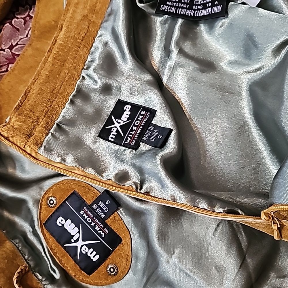 NWT Wilsons Vintage Suede Vest and Skirt Set - Picture 12 of 14